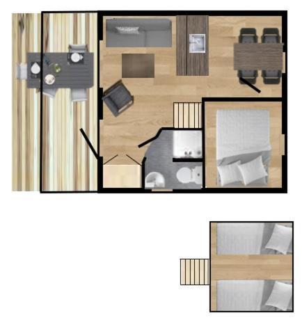 Tornby Strand Camping Cottages ヒアツハルス 部屋 写真